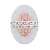 PolyMem Shapes Foam Dressing 3-1/2 X 5 Inch With Border Film Backing Adhesive Oval Sterile, 8053, Pack of 1