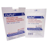 Abdominal Pad DuPad Cellulose / Hydrophobic Material / Moisture Barrier 5 X 9 Inch Rectangle Sterile 87059 Each/1 87059 DERMA SCIENCES/MED SURG. 645793_EA