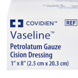 Petrolatum Impregnated Dressing Vaseline 1 X 8 Inch Gauze Petrolatum Sterile 8884417601 Each/1 8884417601 KENDALL HEALTHCARE PROD INC. 167694_EA