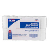 Dukal Conforming Bandage 2 Inch X 4-1/10 Yard 1-Ply NonSterile 12 per Pack, 602, Bag of 1