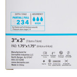 ComfortFoam Border Foam Dressing 3 X 3 Inch With Border Waterproof Backing Silicone Adhesive Square Sterile, 43330, Pack of 1