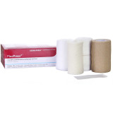 4 Layer Compression Bandage System FlexPress4 4 Inch X 3.8 Yard / 4 Inch X 4.9 Yard / 4 Inch X 9.5 Yard / 4 Inch X 6.5 Yard Standard Compression Tape Closure Tan / White NonSterile 79000 Box/1 79000 DERMARITE INDUSTRIES LLC 949200_BX 4 Layer Compression Bandage System FlexPress4 4 Inch X 3.8 Yard / 4 Inch X 4.9 Yard / 4 Inch X 9.5 Yard / 4 Inch X 6.5 Yard Standard Compression Tape Closure Tan / White NonSterile 79000 Box/1 79000 DERMARITE INDUSTRIES LLC 949200_BX