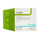 RiteFix Non-Woven Dressing Retention Tape with Liner, 6'' x 11 yd, NonSterile, Box of 1 RiteFix Non-Woven Dressing Retention Tape with Liner, 6'' x 11 yd, NonSterile, Box of 1