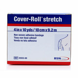 Cover-Roll Stretch Dressing Retention Tape with Liner White 4 Inch X 10 Yard Nonwoven Polyester NonSterile, 45553, Case of 12