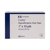 Kendall Hypoallergenic Clear Hypoallergenic Medical Tape Transparent 1 Inch X 10 Yard Plastic NonSterile, 8534C, Case of 120