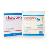 Drawtex Hydroconductive Wound Dressing 8 X 8 Inch Square, 00304, Box of 10