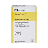 Petrolatum Impregnated Dressing Xeroform 1 X 8 Inch Gauze Bismuth Tribromophenate / Petrolatum Sterile 8884433301 Case/200 8884433301 KENDALL HEALTHCARE PROD INC. 147128_CS