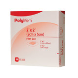 PolyMem Foam Dressing 2 X 2 Inch With Border Film Backing Adhesive Square Sterile, 203, Case of 100