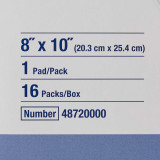 Abdominal Pad Sorbalux ABD NonWoven / Cellulose 8 X 10 Inch Rectangle Sterile 48720000 Case/320 48720000 HARTMAN USA, INC. 625308_CS