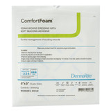 ComfortFoam Foam Dressing 6 X 6 Inch Without Border Film Backing Silicone Face Square Sterile, 00316E, Pack of 1