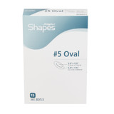 PolyMem Shapes Foam Dressing 3-1/2 X 5 Inch With Border Film Backing Adhesive Oval Sterile, 8053, Case of 30