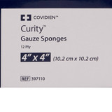 Curity Gauze Sponge 4 X 4 Inch 12-Ply Sterile 10 per Pouch, 397110, Transaction of 10
