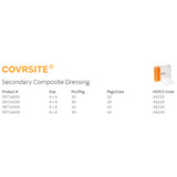 Covrsite Composite Dressing 4 X 4 Inch Square Sterile Film Backing, 59714100, Case of 300