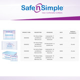 Safe n Simple Adhesive Remover Wipe 50 Count Alcohol Free, SNS00525, Case of 600