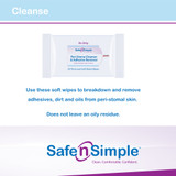 Safe n Simple Adhesive Remover Wipe 50 Count Alcohol Free, SNS00525, Case of 600