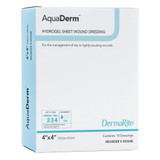 AquaDerm Hydrogel Wound Dressing Sheet 4 X 4 Inch Sterile, 00324E, Box of 10