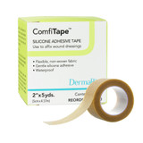ComfiTape Waterproof Medical Tape Tan 2 Inch X 5 Yard Nonwoven / Silicone NonSterile, 69250, Roll of 1