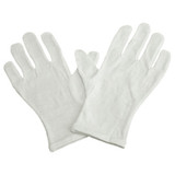 Grafco Infection Control Glove Medium / Large Cotton White Wrist Length Hemmed Cuff NonSterile, 9666, Dozen of 12