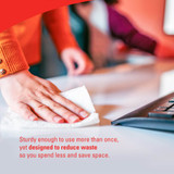 WypAll GeneralClean X60 Multipurpose Task Wipe 70 Count Poly Pack 10 X 12-1/2 Inch NonSterile Disposable, 41083, Case of 8