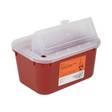 McKesson Sharps Container Red Base 5 H X 10 W X 7 D Inch Horizontal Entry 1 Gallon, 101-8703, Pack of 1