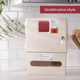 McKesson Prevent Sharps Container Cabinet / Wall Enclosure with Glove Box Polypropylene Wall Mount Locking, 2265, Pack of 1