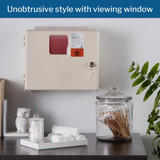 McKesson Prevent Sharps Container Cabinet / Wall Enclosure High Impact Polystyrene Wall Mount Locking, 2263, Case of 2