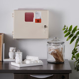 McKesson Prevent Sharps Container Cabinet / Wall Enclosure High Impact Polystyrene Wall Mount Locking, 2263, Case of 2