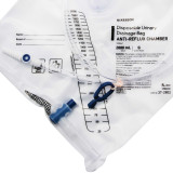 Urinary Drain Bag McKesson Anti-Reflux Valve 2000 mL Vinyl 37-2802 Each/1 37-2802 MCK BRAND 761652_EA