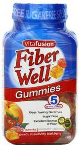 Fiber Supplement Vitafusion Gummy 90 per Bottle Peach / Blackberry / Strawberry 1434059 BT/1 1434059 US PHARMACEUTICAL DIVISION/MCK 975615_BT
