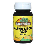 Alpha Lipoic Acid Supplement Nature s Blend 100 mg Strength Capsule 60 per Bottle 2184281 BT/60 2184281 US PHARMACEUTICAL DIVISION/MCK 976980_BT Alpha Lipoic Acid Supplement Nature s Blend 100 mg Strength Capsule 60 per Bottle 2184281 BT/60 2184281 US PHARMACEUTICAL DIVISION/MCK 976980_BT