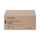 Toothbrush McKesson Ivory Adult Medium 16-TB39 Box/144 16-TB39 MCK BRAND 472584_BX Toothbrush McKesson Ivory Adult Medium 16-TB39 Box/144 16-TB39 MCK BRAND 472584_BX