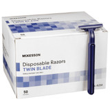 McKesson Personal Razor, Single Edge Twin Blade, NonSterile, Case of 100
