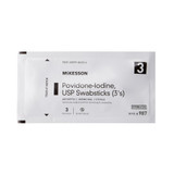 McKesson Impregnated Swabstick 10% Strength Povidone-Iodine Individual Packet Sterile, 987, Box of 25
