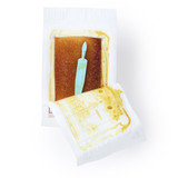 BD E-Z Scrub Impregnated Scrub Brush Polyethylene Bristles / Sponge Brown, 372053, Box of 30