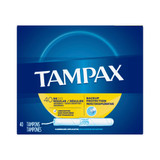 Tampax Tampon Regular Absorbency Cardboard Applicator Individually Wrapped, 07301022110, Box of 40