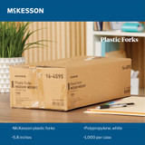 McKesson Fork Medium Weight White Polypropylene, 16-4595, Case of 1000