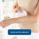 McKesson Thin Hydrocolloid Dressing Film Backing 4 X 4 Inch Square Hydrocolloid / Film, 1883, Box of 10