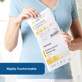 McKesson Thin Hydrocolloid Dressing Film Backing 4 X 4 Inch Square Hydrocolloid / Film, 1883, Box of 10