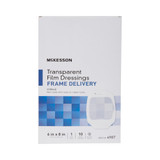 McKesson Transparent Film Dressing 6 X 8 Inch Frame Style Delivery Octagon Sterile, 4987, Box of 10
