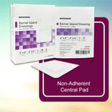 McKesson Barrier Island Composite Dressing 6 X 6 Inch Square Sterile Water Resistant Film Backing, 16-89166, Box of 25