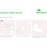 Tubifast 2 Way Stretch Tubular Retainer Dressing Purple Viscose / Polyamide / Elastane Large 8 Inch X 11 Yard Large Adult Trunks NonSterile, 2444, Pack of 1