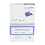 Hydrofera BLUE Classic Antibacterial Foam Dressing 2 X 2 Inch Without Border Without Film Backing Nonadhesive Square Sterile, HB2214, Box of 10