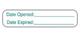Identification Label Barkley Date Opened Date Expired Green 3/8 X 1-5/8 Inch 2970 Pack/1000 HEALTH CARE LOGISTICS, INC. 693770_PK