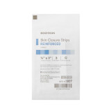 Skin Closure Strip McKesson 1/4 X 3 Inch Nonwoven Material Reinforced Strip White 3007 Box/50 MCK BRAND 876306_BX