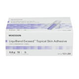 McKesson LiquiBand Exceed Skin Adhesive 0.8 mL Liquid Precision and Dome Applicator Tip 2-Octyl Cyanoacrylate, 122-LBX, Box of 10