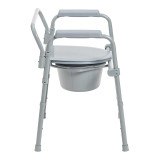 Commode Chair McKesson Fixed Arm Steel Frame Seat Lid Back 16.6 to 22.5 Inch 146-11148-1 Each/1 MCK BRAND 1065228_EA Commode Chair McKesson Fixed Arm Steel Frame Seat Lid Back 16.6 to 22.5 Inch 146-11148-1 Each/1 MCK BRAND 1065228_EA