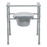 Commode Chair McKesson Fixed Arm Steel Frame Seat Lid Back 16.6 to 22.5 Inch 146-11148-1 Each/1 MCK BRAND 1065228_EA Commode Chair McKesson Fixed Arm Steel Frame Seat Lid Back 16.6 to 22.5 Inch 146-11148-1 Each/1 MCK BRAND 1065228_EA