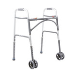 Bariatric McKesson Folding Walker, Adjustable Height, Steel Frame, 500 lbs. Weight Capacity, 32 to 39'' Height 146-10220-2WW Pack of 1