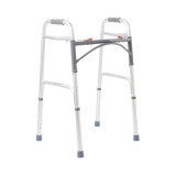 Folding Walker Adjustable Height McKesson Aluminum Frame 350 lbs. Weight Capacity 32 to 39 Inch Height 146-10200-4 Case of 1 McKesson 1088076_CS