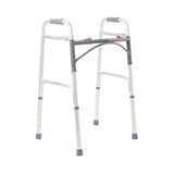 McKesson Folding Walker, Adjustable Height, Aluminum Frame, 350 lbs. Weight Capacity, 32 to 39'' Height 146-10200-4 Case of 1